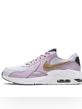 Nike Air Max Girls Lilac & Gold Sneakers